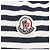 Top in cotone Moncler Bianco Blu Blu navy - vista 12