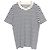 Top in cotone Moncler Bianco Blu Blu navy - vista 2