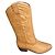 Stivali Cowboy in Pelle Pollini Marrone Giallo