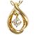 Autre Marque Collana in oro giallo 18K con diamante D'oro