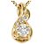 Autre Marque Collana in oro giallo 18K con diamante D'oro