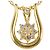 Autre Marque Collana in oro giallo 18K con diamante D'oro
