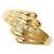 Autre Marque 18K Gelbgold-Ring mit Diamant Golden