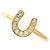 Autre Marque Anello a fascia in oro giallo 18K e diamanti D'oro