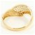 Autre Marque 18K Gelbgold-Ring mit Diamant Golden - Ansicht 3