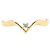 Autre Marque 18K Gelbgold-Ring mit Diamant Golden