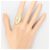 Autre Marque 18K Gelbgold-Ring mit Diamant Golden - Ansicht 6