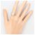 Autre Marque PT900 Platinring mit Diamant - Ansicht 7