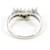 Autre Marque Platinring mit Diamant  - Ansicht 4