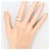 Autre Marque Platinring mit Diamant - Ansicht 7