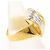 Autre Marque PT900 Platin- und 18K Gelbgold-Ring mit Diamant Golden - Ansicht 3