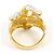 Autre Marque PT900 Platin- und 18K Gelbgold-Ring mit Diamant Golden - Ansicht 4
