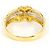 Autre Marque PT900 Platin- und 18K Gelbgold-Ring mit Diamant Golden - Ansicht 4