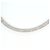 Autre Marque Collana in oro bianco 18K con zircone cubico D'oro
