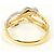 Autre Marque Ring aus Platin und Gelbgold mit Diamant Golden - Ansicht 3
