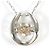 Autre Marque Collana in platino PT900 con diamante marrone