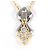 Autre Marque Elegante collana in platino e oro giallo D'oro