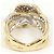 Autre Marque 14K Goldring mit Cubic Zirconia Golden - Ansicht 3