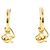 Autre Marque Pendientes de aro en oro amarillo de 18K Dorado