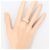 Autre Marque 10K Gelbgold-Ring mit Diamant Golden - Ansicht 6