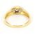 Autre Marque 18K Goldring mit Diamant Golden - Ansicht 3