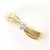 Autre Marque Platin- und Gelbgold-Ring mit Diamant Golden