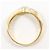 Autre Marque Platin- und Gelbgold-Ring mit Diamant Golden - Ansicht 2