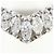 Autre Marque PT900 Platinring mit Diamant - Ansicht 2