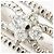 Autre Marque Platin 900 Diamantring - Ansicht 2