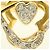 Autre Marque 18K Goldring mit Diamant Golden - Ansicht 2