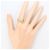 Autre Marque 18K Gelbgold-Ring mit Diamant Golden - Ansicht 7