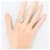 Autre Marque PT900 Platinring mit Diamant  - Ansicht 7