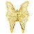 Autre Marque 18K Gelbgoldring mit Diamant Golden
