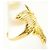 Autre Marque 18K Gelbgoldring mit Diamant Golden - Ansicht 3