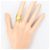 Autre Marque 18K Gelbgoldring mit Diamant Golden - Ansicht 7
