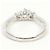 Autre Marque PT900 Platinring mit Diamant - Ansicht 4