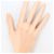 Autre Marque PT900 Platinring mit Diamant - Ansicht 7