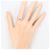 Autre Marque PT950 Platinring mit Rubin und Diamant - Ansicht 7
