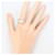 Autre Marque Platinring mit Diamant  - Ansicht 7