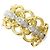 Autre Marque Platin- und Gelbgold-Ring mit Diamant Golden