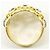 Autre Marque Platin- und Gelbgold-Ring mit Diamant Golden - Ansicht 3