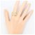 Autre Marque Platin- und Gelbgold-Ring mit Diamant Golden - Ansicht 7