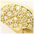 Autre Marque 18K Gelbgold-Ring mit Diamant Golden - Ansicht 2
