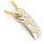 Autre Marque Collana in oro giallo 18K e platino con diamante D'oro - vista 2