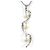Autre Marque Collana in oro bianco 18K con diamante giallo D'oro