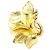 Autre Marque 18K Gelbgold-Ring mit Diamant Golden