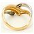 Autre Marque 18K Gelbgold und Platin Diamant Ring Golden - Ansicht 4
