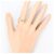 Autre Marque 18K Gelbgold- und Platinring mit Diamant Golden - Ansicht 7
