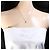 Autre Marque Platinhalskette PT900/PT850 mit Diamant - Ansicht 6