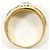 Autre Marque 18K Gelbgold- und Platin-Ring mit Diamant Golden - Ansicht 3